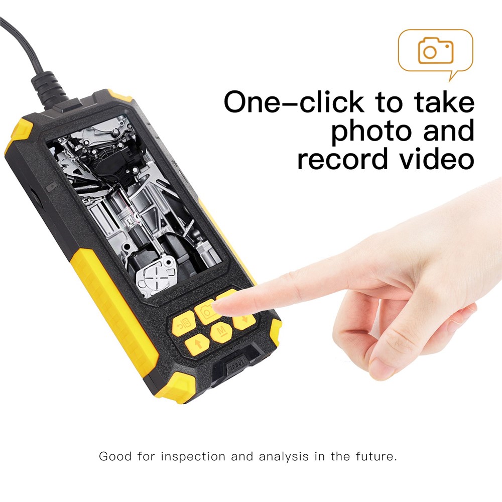 P50 4.5-inch Screen Industrial Smart Phone Endoscope with 8mm / 10m Cable IP68 Waterproof Borescope Scope Camera Dual Lends Inspection Camera-5