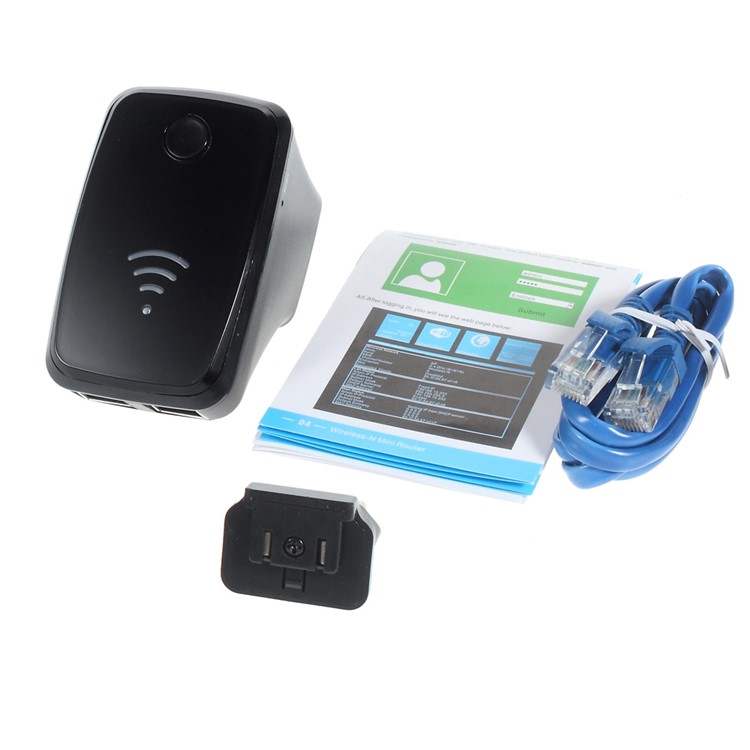 300 Mbps Wireless-N Mini-Router 802.11b / G / N Wireless-Repeater - EU-Stecker-5