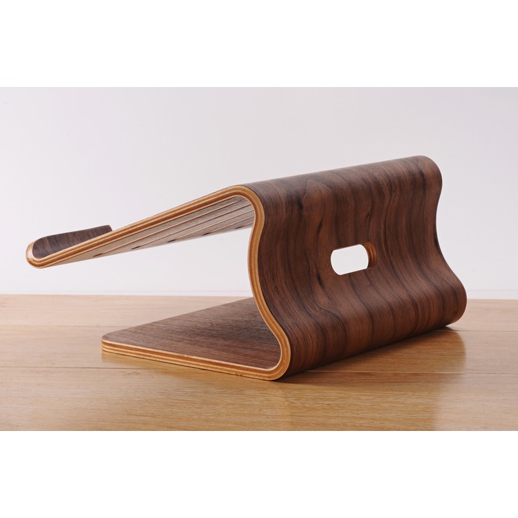 Support de table pour ordinateur portable SAMDI Wood pour MacBook Pro Dissipation de chaleur de 15,4 pouces - marron-5