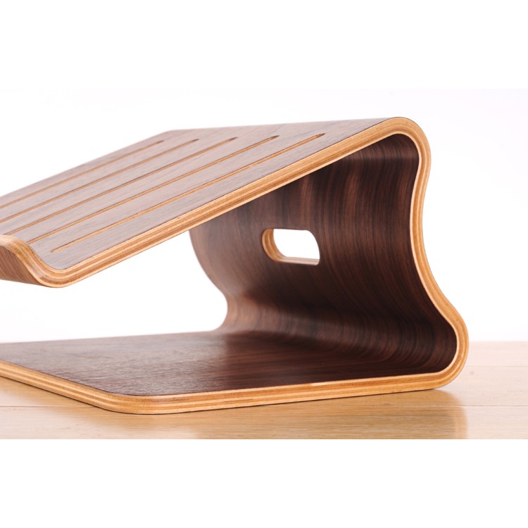 Support de table pour ordinateur portable SAMDI Wood pour MacBook Pro Dissipation de chaleur de 15,4 pouces - marron-8