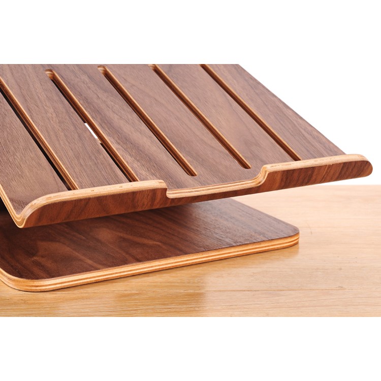 Support de table pour ordinateur portable SAMDI Wood pour MacBook Pro Dissipation de chaleur de 15,4 pouces - marron-9
