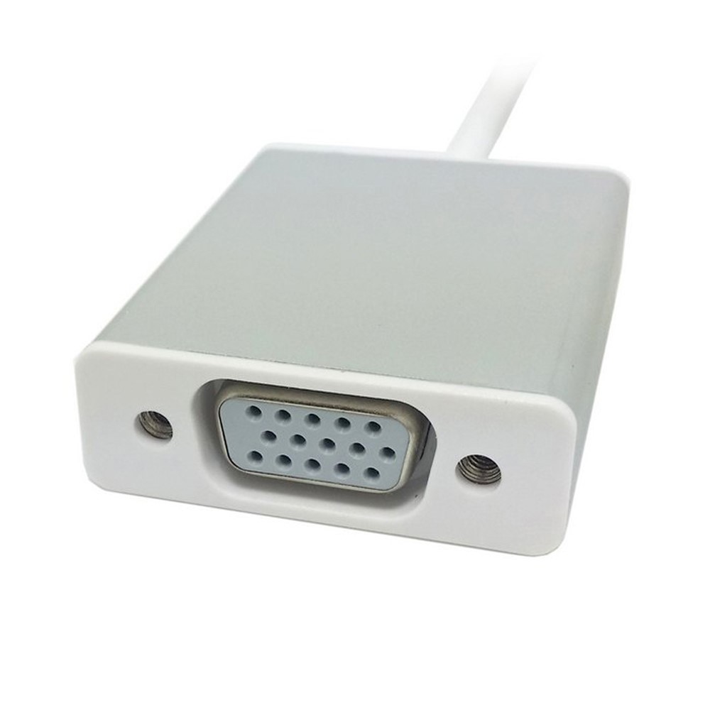USB-C USB 3.1 Type C to VGA 1080p HDTV Adapter Cable for 2015 New 12 Inch Macbook - Silver Color-5