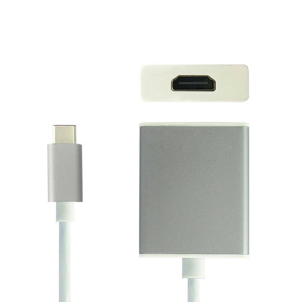 USB-C USB 3.1 Type C to HDMI 1080p HDTV Adapter Cable for 2015 New 12 Inch Macbook - Silver Color-2
