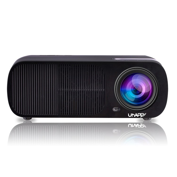 UHAPPY U20 2600LM 1080P Mini Proyector Home Theater 800x480 Con Control Remoto - Negro-2