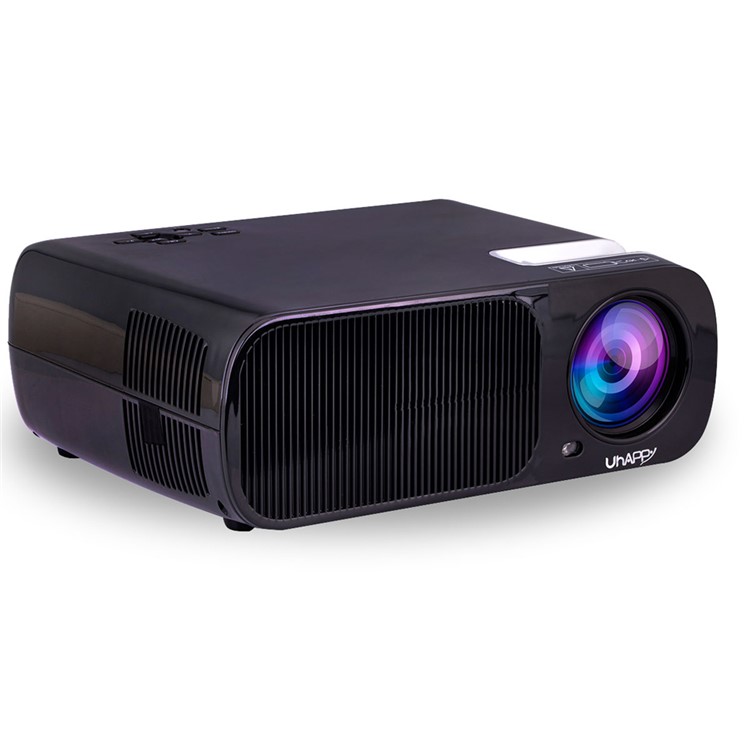 UHAPPY U20 2600LM 1080P Mini Proyector Home Theater 800x480 Con Control Remoto - Negro-3