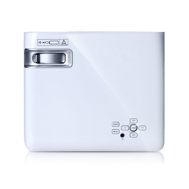 UHAPPY U20 2600LM 1080P Home Theater 800x480 Mini Projector with Remote Control - White-5