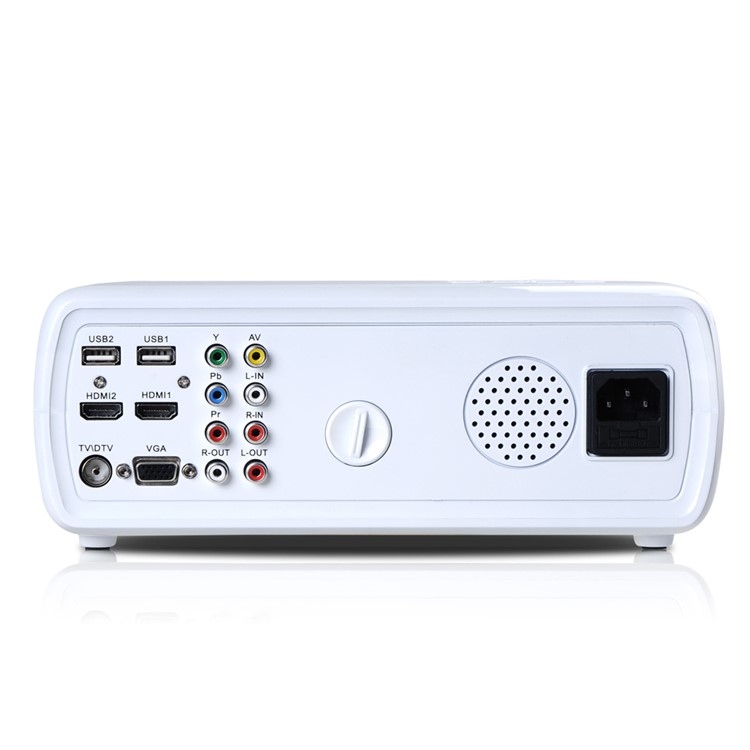 UHAPPY U20 2600LM 1080P Home Theater 800x480 Mini Projector with Remote Control - White-7