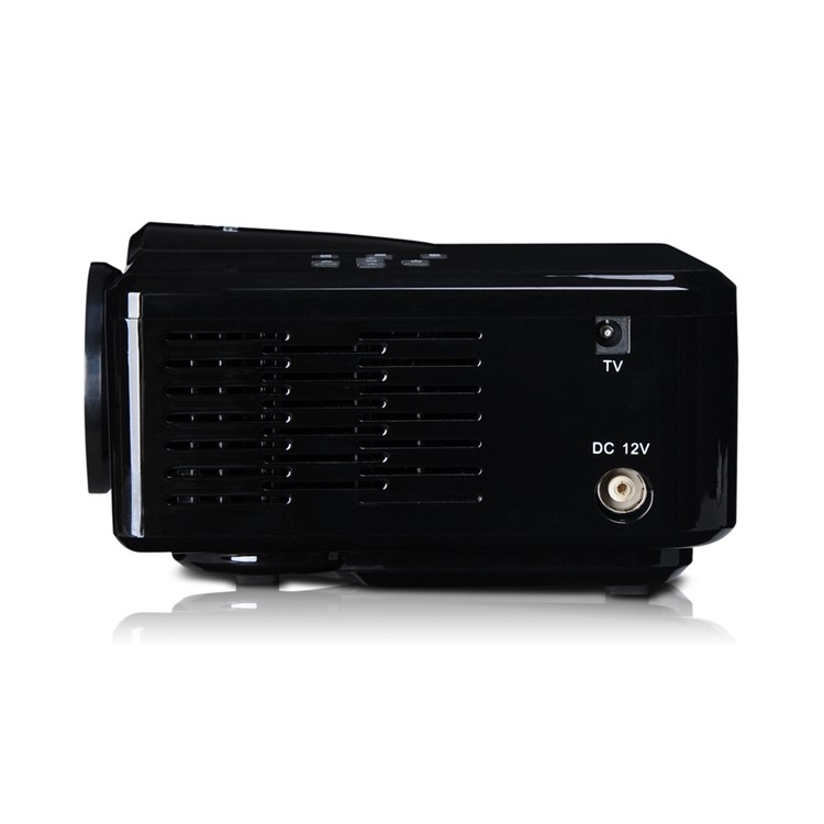 UHAPPY U35 Mini HD LED Projektor Unterstützung 3D HDMI VGA SD-Karte - Schwarz-8