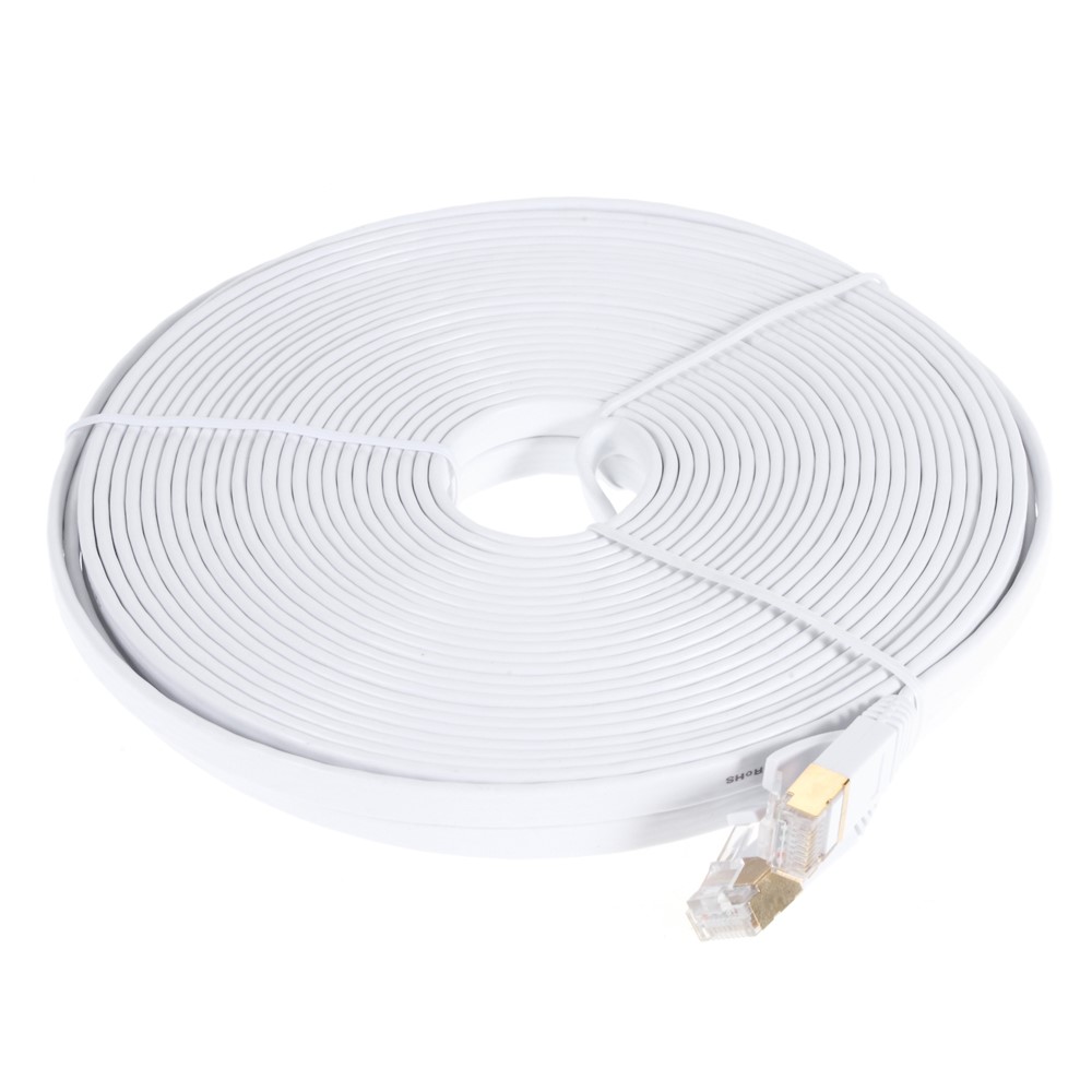 CAT 15M-Cabo de Patch Plano de 7 10 Gigabit Ethernet-1