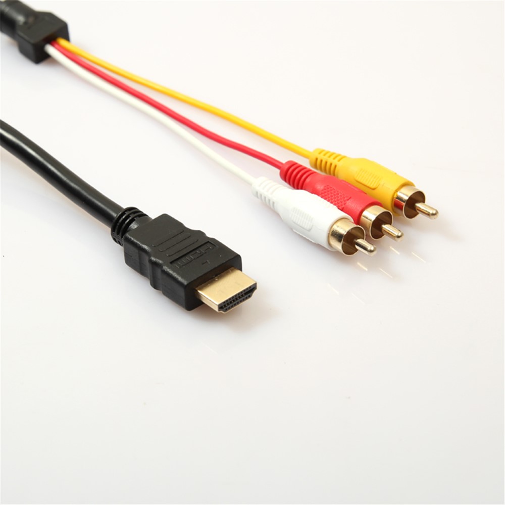 1,5 M HDMI Zu 3-RCA Video-Audio-AV-Komponenten-Konverter-Kabel Für HDTV DVD-2
