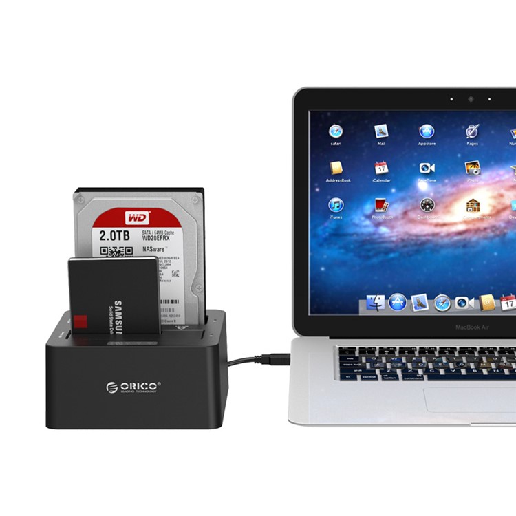ORICO Professional 2-bay USB3.0-Festplatten-Dockingstation Für 2,5 / 3,5-Zoll-HDD / SSD Mit Klonfunktion (6629us3-c) - AU-Stecker-5