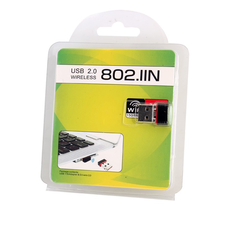 150Mbps 802.11b / g / n Mini-USB-WiFi-Adapter Netzwerk-LAN-Karte-4