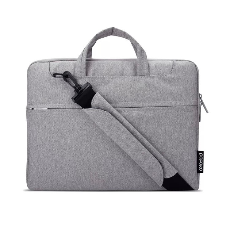 POFOKO Seattle Single Schulter Laptop Tasche Für MacBook Pro 15.4 Zoll Mit Retina-Display - Grau-1