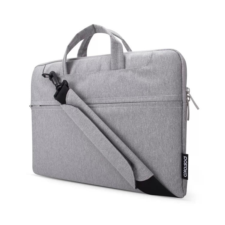 POFOKO Seattle Single Schulter Laptop Tasche Für MacBook Pro 15.4 Zoll Mit Retina-Display - Grau-5