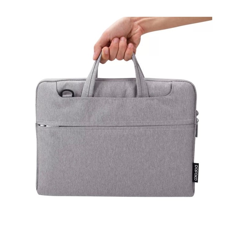 POFOKO Seattle Single Schulter Laptop Tasche Für MacBook Pro 15.4 Zoll Mit Retina-Display - Grau-8