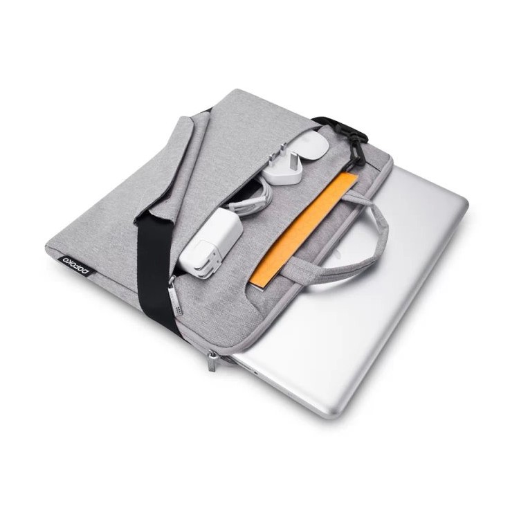 POFOKO Seattle Single Schulter Laptop Tasche Für MacBook Pro 15.4 Zoll Mit Retina-Display - Grau-9
