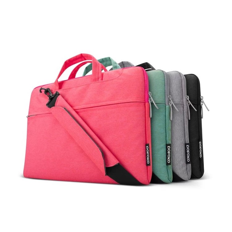 POFOKO Seattle Single Shoulder Laptop Sleeve Bag for iPad Pro MacBook Air Pro 13.3 inch - Black-10