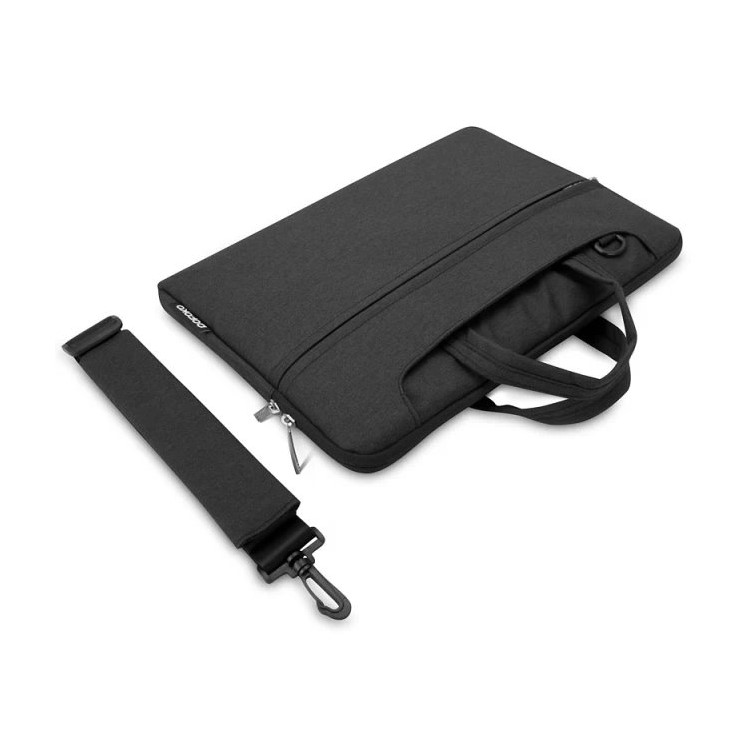 POFOKO Seattle Single Shoulder Laptop Sleeve Bag for iPad Pro MacBook Air Pro 13.3 inch - Black-4