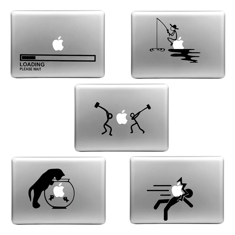 Hat Prince Creative Decal Sticker for Macbook Air / Pro 13" 15" - Random Pattern-1