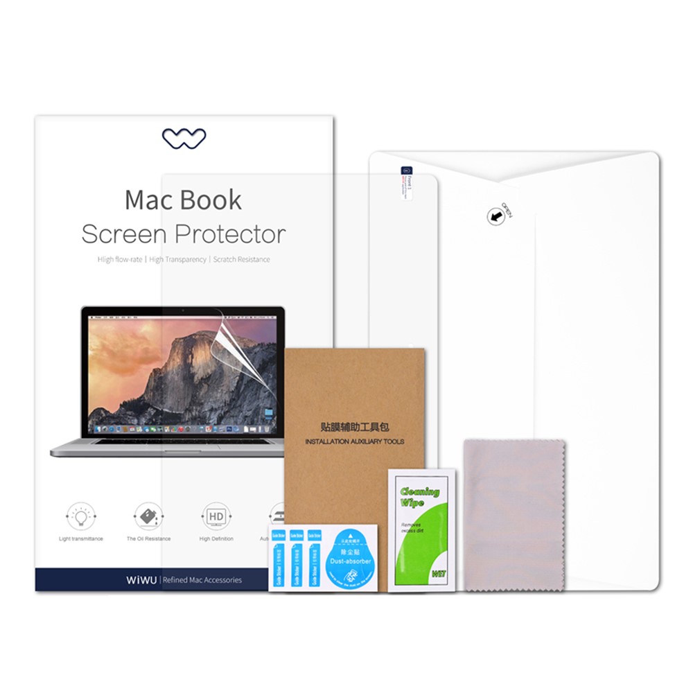 WiWU Scratch-resistant HD Screen Film for MacBook Pro 13-inch (2016)//MacBook Air 13-inch (2018) A1706/A1708/A1989/A1932, etc-6