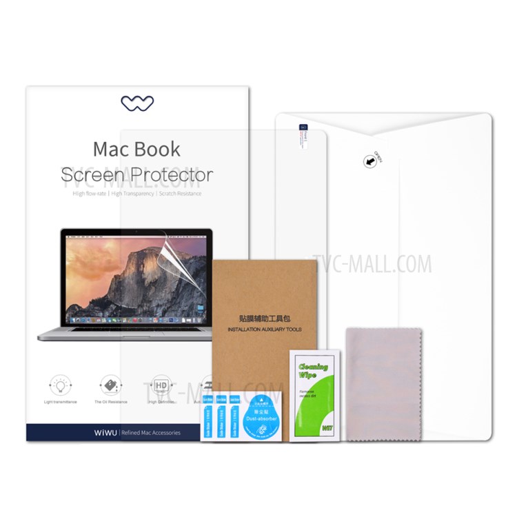 WiWU Scratch-resistant HD Screen Film for MacBook Pro 13-inch (2016)//MacBook Air 13-inch (2018) A1706/A1708/A1989/A1932, etc-7