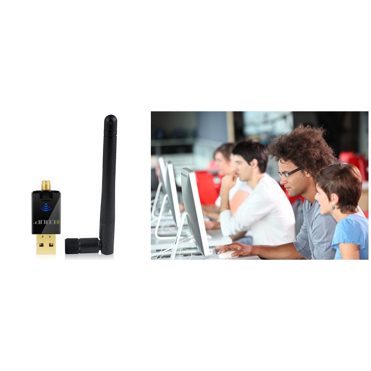 EDUP 2.4G/5G Wireless WiFi 11AC 1T1R Dual Band 600Mbps USB Adapter (EP-DB1607)-2