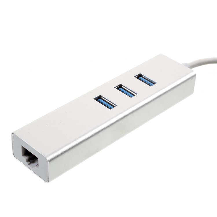 USB 3.0 to RJ45 10/100/1000Mbps Gigabit Ethernet Network Lan Adapter with 3 USB Ports-3