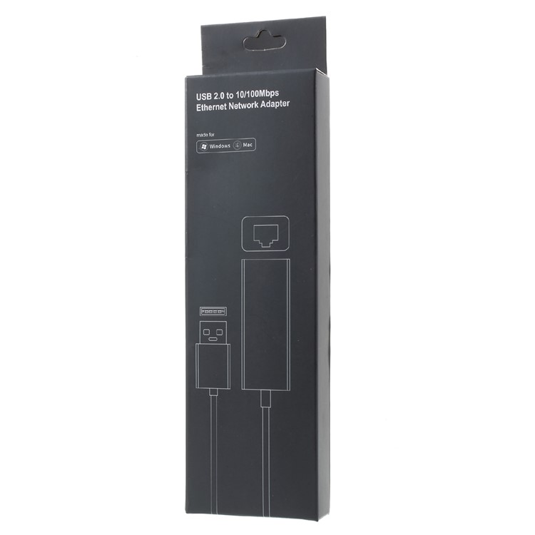 Adaptateur Ethernet USB 2.0 À 10 / 100mbps Réseau RJ45 Lan Adaptateur Câblé - Couleur Argent-7