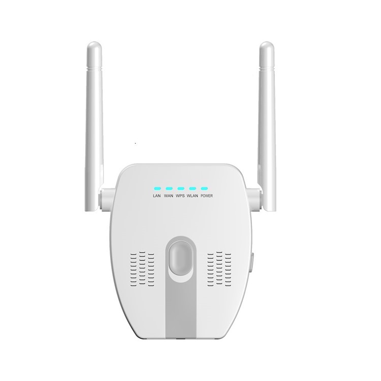 DC-01 300Mbps WiFi Router Wireless Repeater Booster Range Extender - White / EU Plug-1