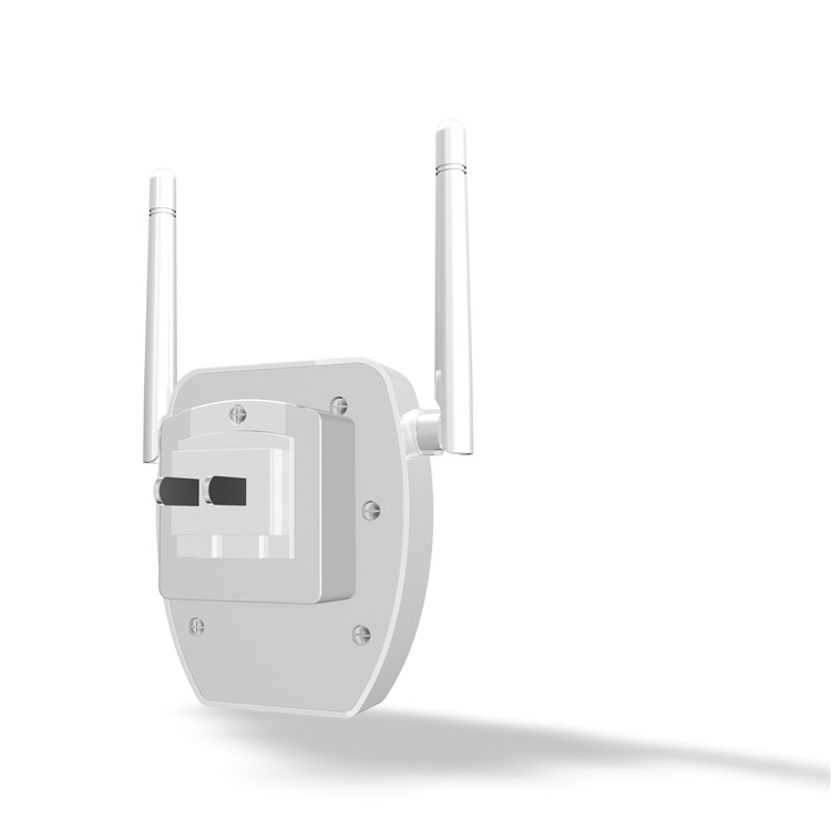DC-01 300Mbps WiFi Router Wireless Repeater Booster Range Extender - White / EU Plug-2