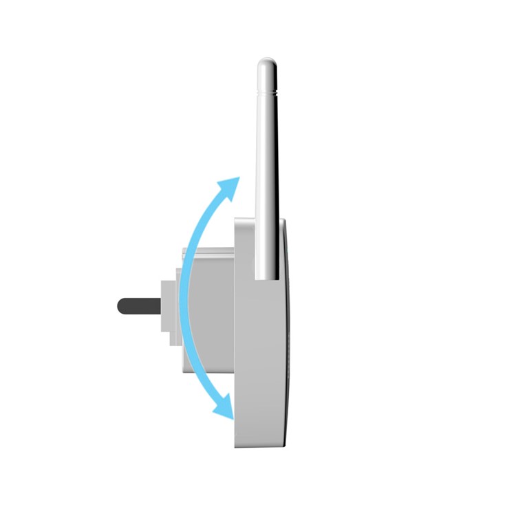 DC-01 300Mbps WiFi Router Wireless Repeater Booster Range Extender - White / EU Plug-4