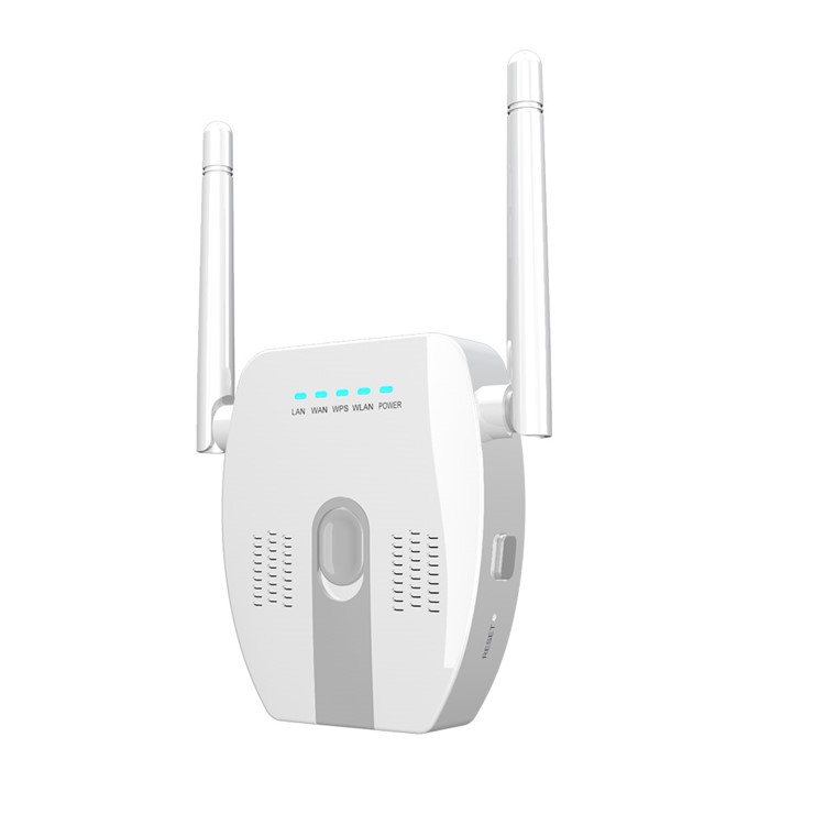 DC-01 300Mbps WiFi Router Wireless Repeater Booster Range Extender - White / EU Plug-5