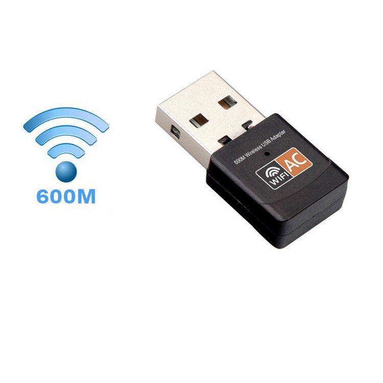 AC600 Portable 2.4/5.0G 600Mbps WIFI USB Adapter Dongle Wireless Network Card-2