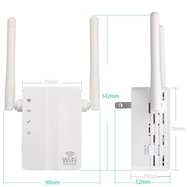 Wireless USB Adapter 300Mbps Long WiFi Range Network Card Receiver 5dBi Antenna - US Plug-8