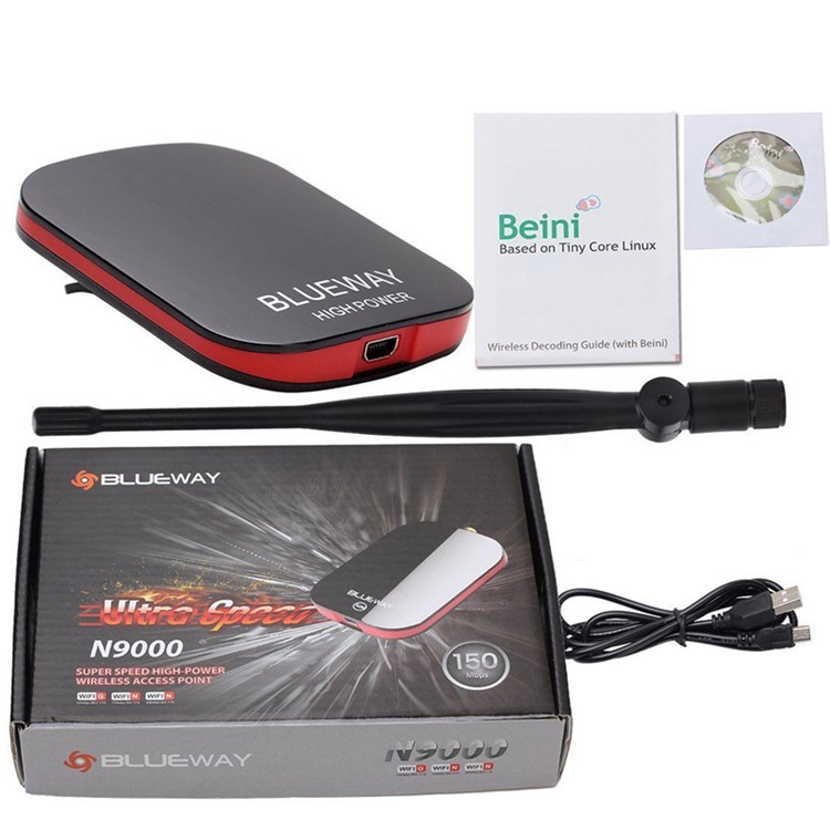 BT-N9000 3000mW Wireless USB Adapter 150Mbps Long WiFi Range Network Card Receiver 5dBi Antenna-7