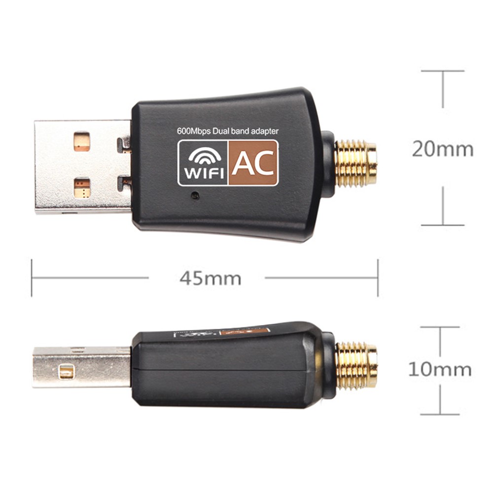 AC600M Dual-Band 2.4G / 5G USB Wifi Antennenadapter USB Wifi Netzwerk-Dongle-11
