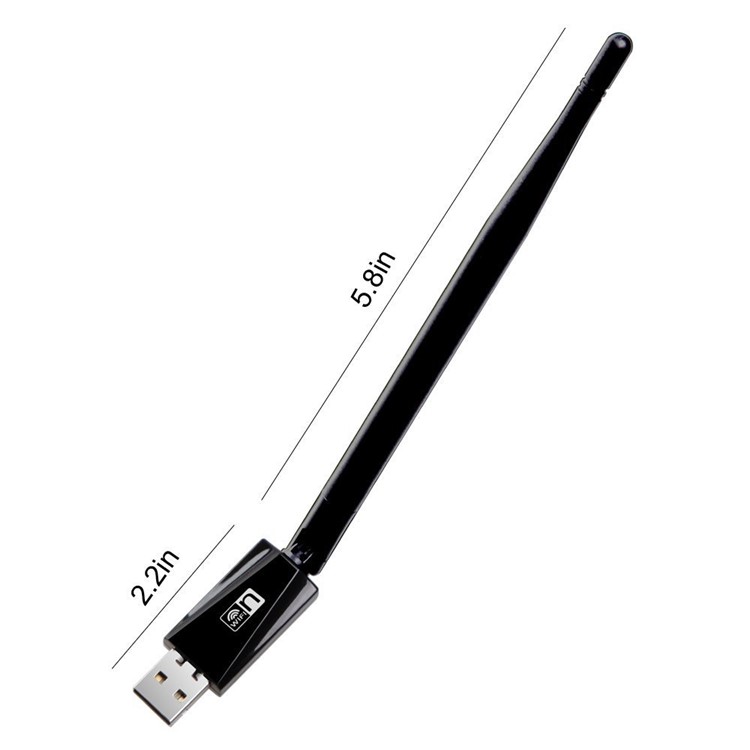 KR14DD 150Mbps 2.4G WiFi USB Adapter Dongle Ethernet Network Card with 5dBi Antenna-4