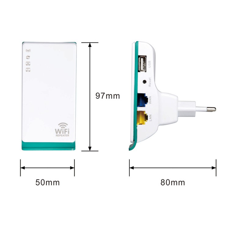 150mbps Dual Network Wireless Wifi Repeater Signal Verstärker Router Booster EU Stecker-8