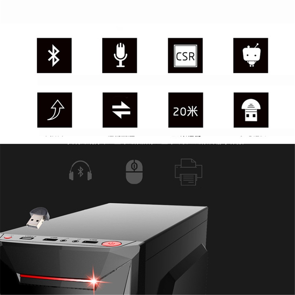 KR98DU Wireless USB Bluetooth Adapter Bluetooth V4.0 Audio Receiver-7