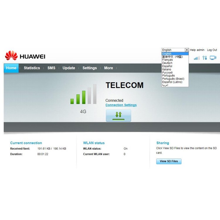HUAWEI E8372h-608 Unlocked 150Mbps 4G LTE Modem USB Stick WiFi Router-4