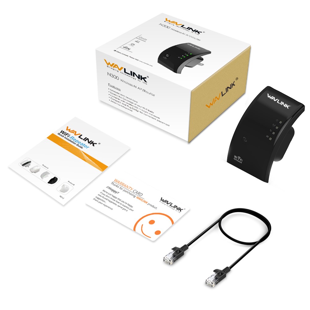WAVLINK WL-WN518W2 Mini Wireless WiFi Repeater 300Mbps WiFi WLAN Range Extender Expander - EU Plug-10
