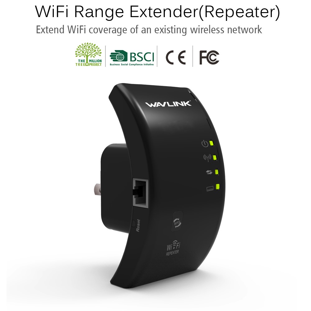 WAVLINK WL-WN518W2 Mini Wireless WiFi Repeater 300Mbps WiFi WLAN Range Extender Expander - EU Plug-3