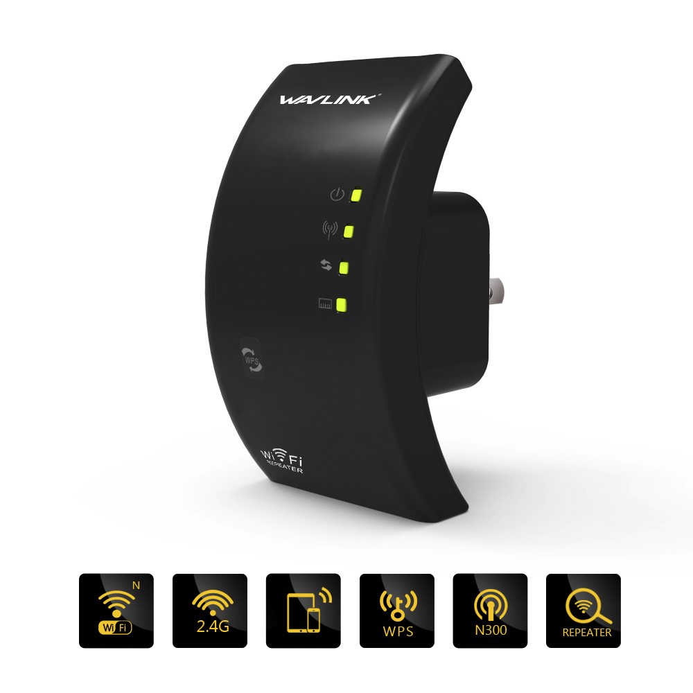 WAVLINK WL-WN518W2 Mini Wireless WiFi Repeater 300Mbps WiFi WLAN Range Extender Expander - EU Plug-4