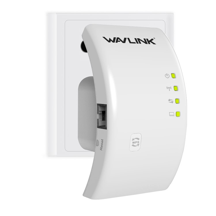 WAVLINK WL-WN518W2 Portable Mini Wireless WiFi Repeater 300Mbps WiFi WLAN Range Extender Expander - White / EU Plug-1