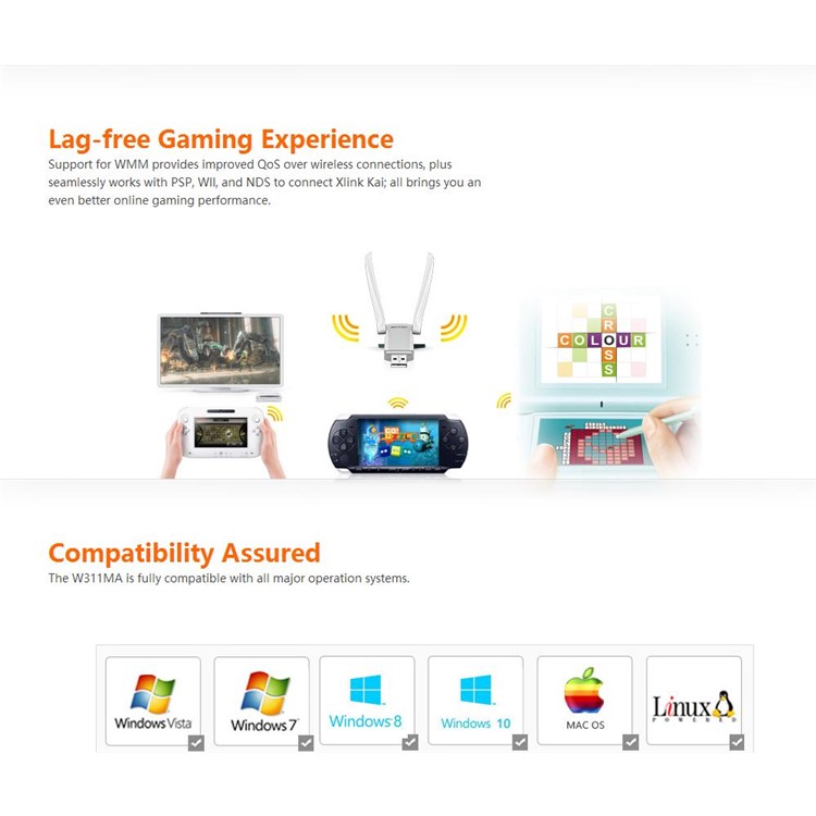 TENDA W311MA 150Mbps Wireless Wireless Network Card WiFi Receiver WiFi Card AP Function-10