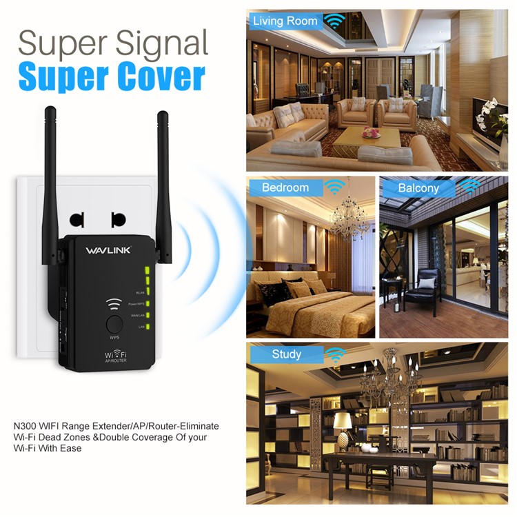 WAVLINK WL-WN578R2 N300 3-in-1 Mini WiFi Range Extender + Access Point