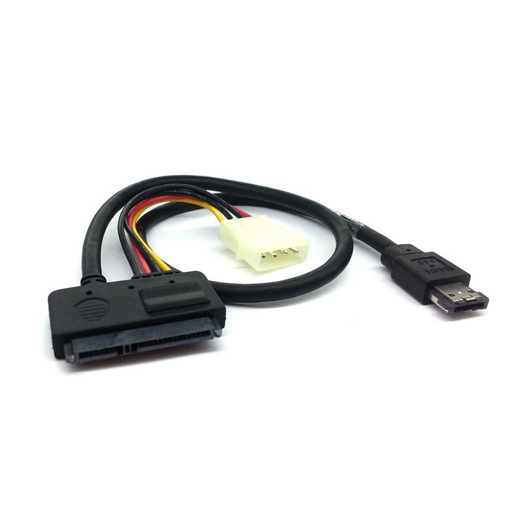 CY SA-087-0.5M PESATA + IDE to SATA22P Converter Cable-5