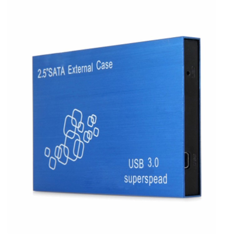 TS-25HC307 Aluminum Alloy 2.5 inch USB3.0 to SATA Super Speed Hard Drive Case - Blue-1