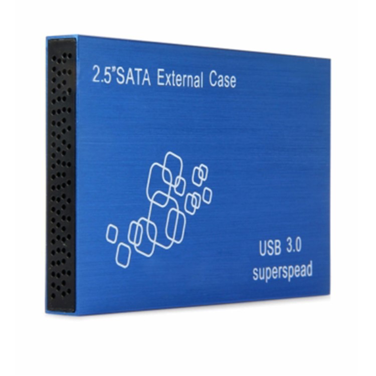 TS-25HC307 Aluminum Alloy 2.5 inch USB3.0 to SATA Super Speed Hard Drive Case - Blue-2
