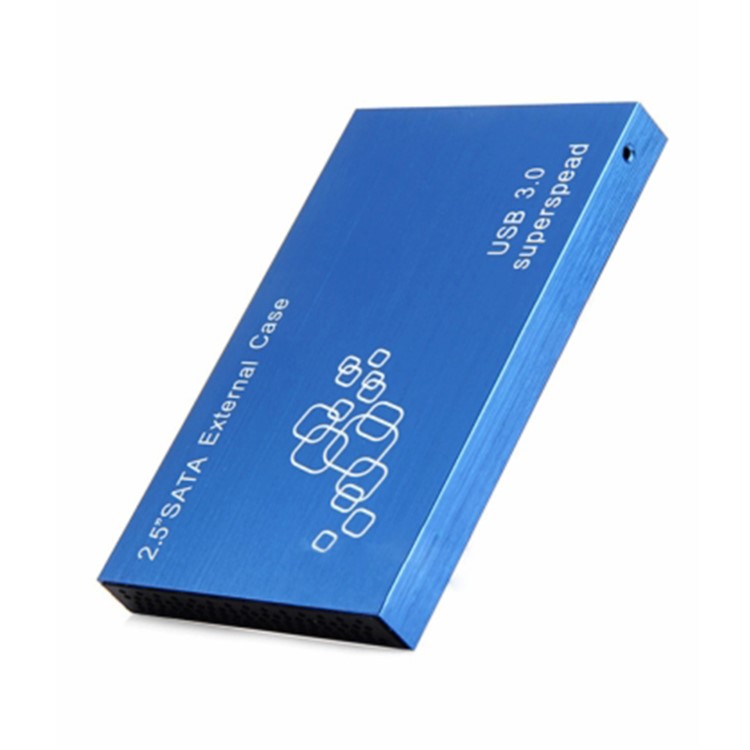 TS-25HC307 Aluminum Alloy 2.5 inch USB3.0 to SATA Super Speed Hard Drive Case - Blue-3
